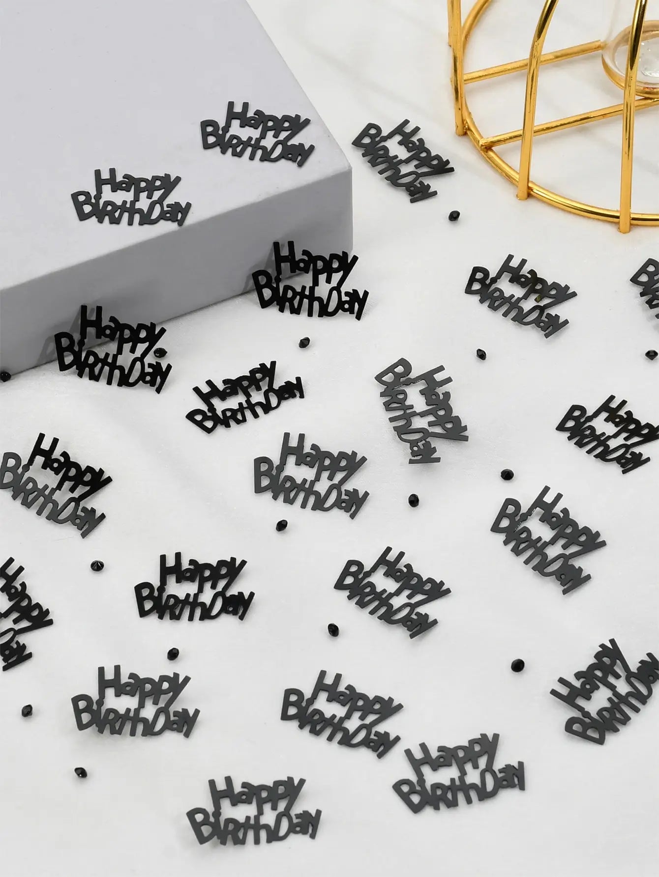 30g-birthday party black decorative confetti, party sprinkles, party decorations