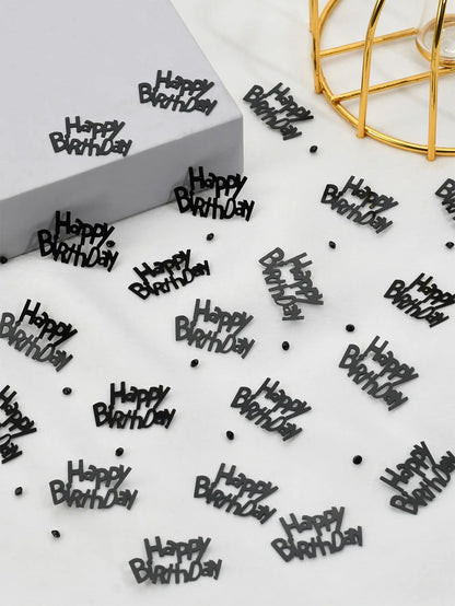 30g-birthday party black decorative confetti, party sprinkles, party decorations