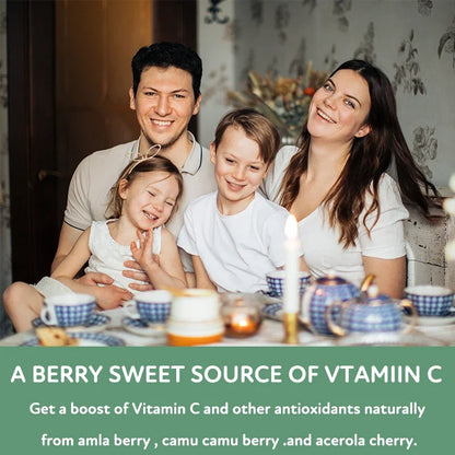 Vitamin C Capsules - Boost Immunity, for Skin, Heart, Teeth Health, Antioxidant, Dietary Supplement