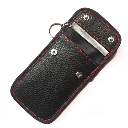1x Car Anti-theft Car Key Fob RFID Signal Blocker Faraday Signal Blocking Pouch Bag Key Wallets Car Interior Accessories