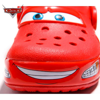 Disney Lightninged Mcqueen Pixar Waterproof Summer Slippers Outdoor Beach Holey Shoes Sandals EVA Flip Flops Gifts
