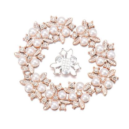 10 PCs 15/20/25MM Round Metal Rhinestone Buttons for Clothing DIY Sewing Accessories Wholesale Luxury Fashion Apparel Decoration