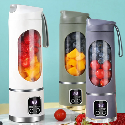 A01V-USB Rechargeable Portable Blender 8 Blade Mini Ice Crusher With Digital Display 3 Modes Portable Blender  A