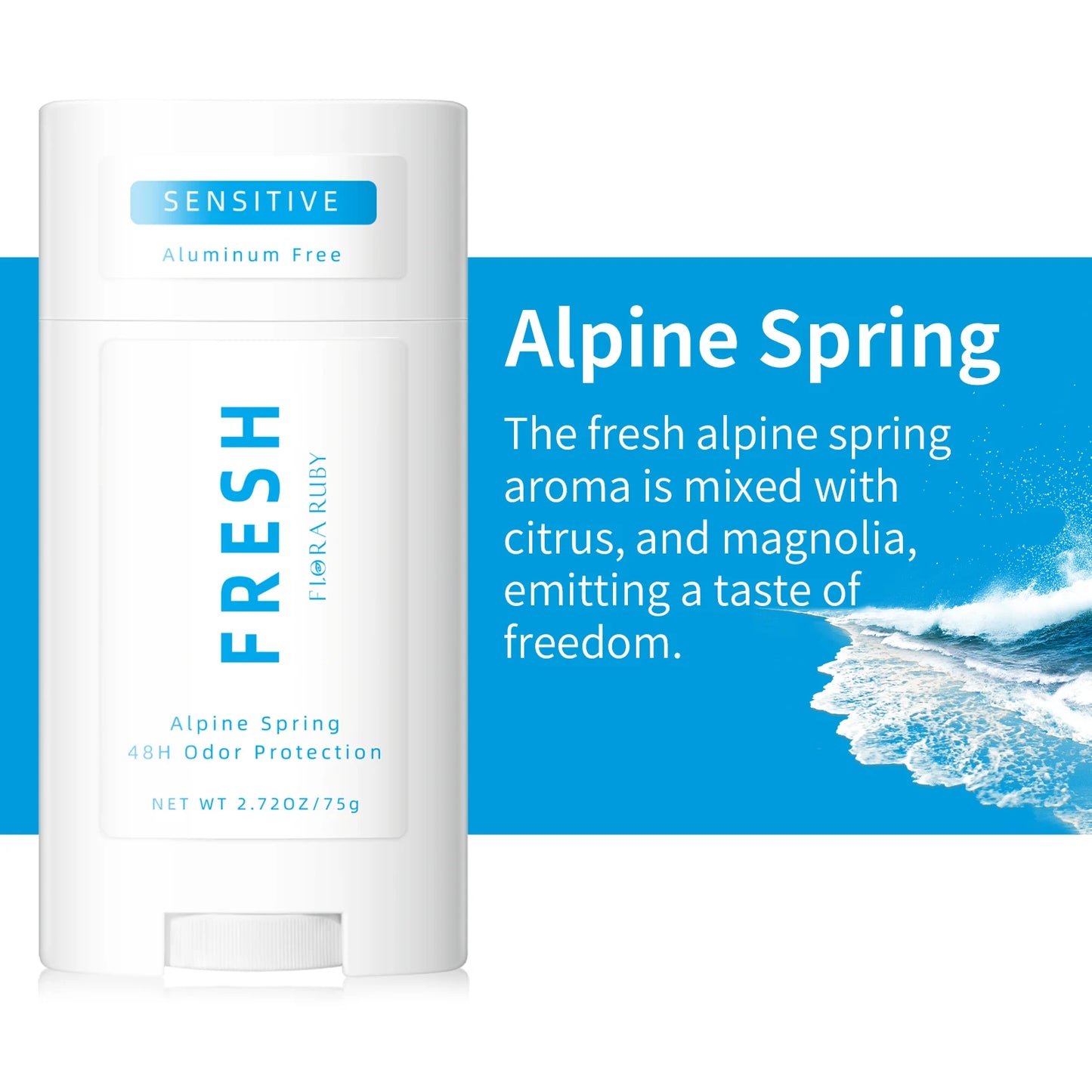 Deodorant Contains Naturally Derived Ingredients, 72 Hour Odor Control | Deodorant for Women Men, Aluminum Free, Coconut Oil 75g