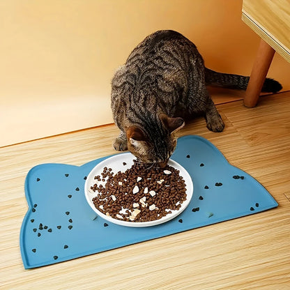 Silicone Pet Feeding Dog Cat Bowl Food Mat Non-Stick Waterproof Pet Food Feeding Pad Puppy Feeder Tray Water Cushion Placemat