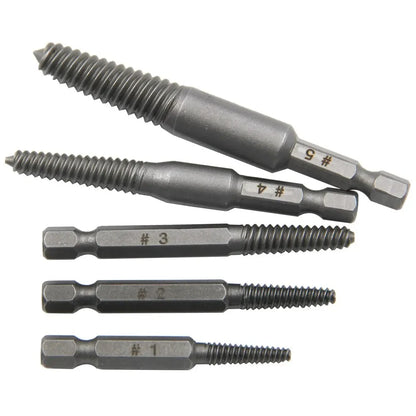 10pc Hexagonal Shank Broken Head Screw Extractor Screw Broken Head Screwdriver for Taking out Electric Drill Tool Set