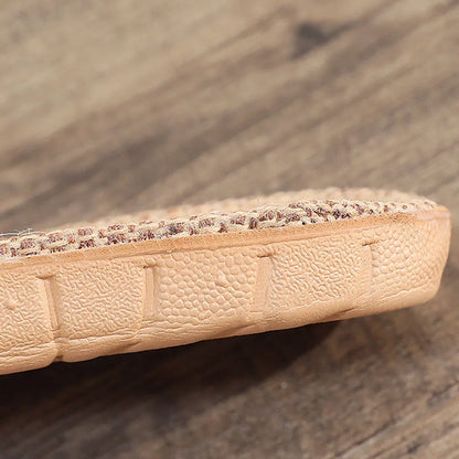 Sandalias Mujer 2024 Hot Women Female  Bowknot Flax Linen Flip Flops Beach Shoes Sandals Slipper SandáLias Femininas 여름샌들