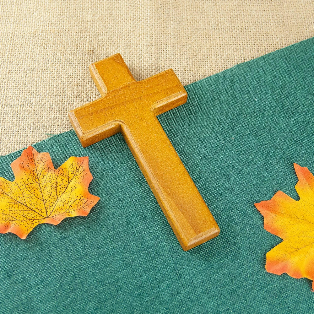HT Christian Church Religious Wooden Cross Church Decoration Two Size Holding Cross Religion Gift Pastor Bishop Religion Ritual
