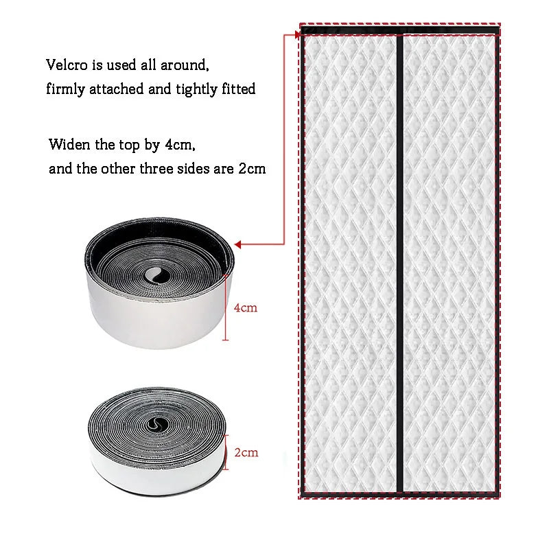 Winter warm cotton door curtain, partition curtain, thickened windproof curtain,no punching magnetic door curtain,light blocking