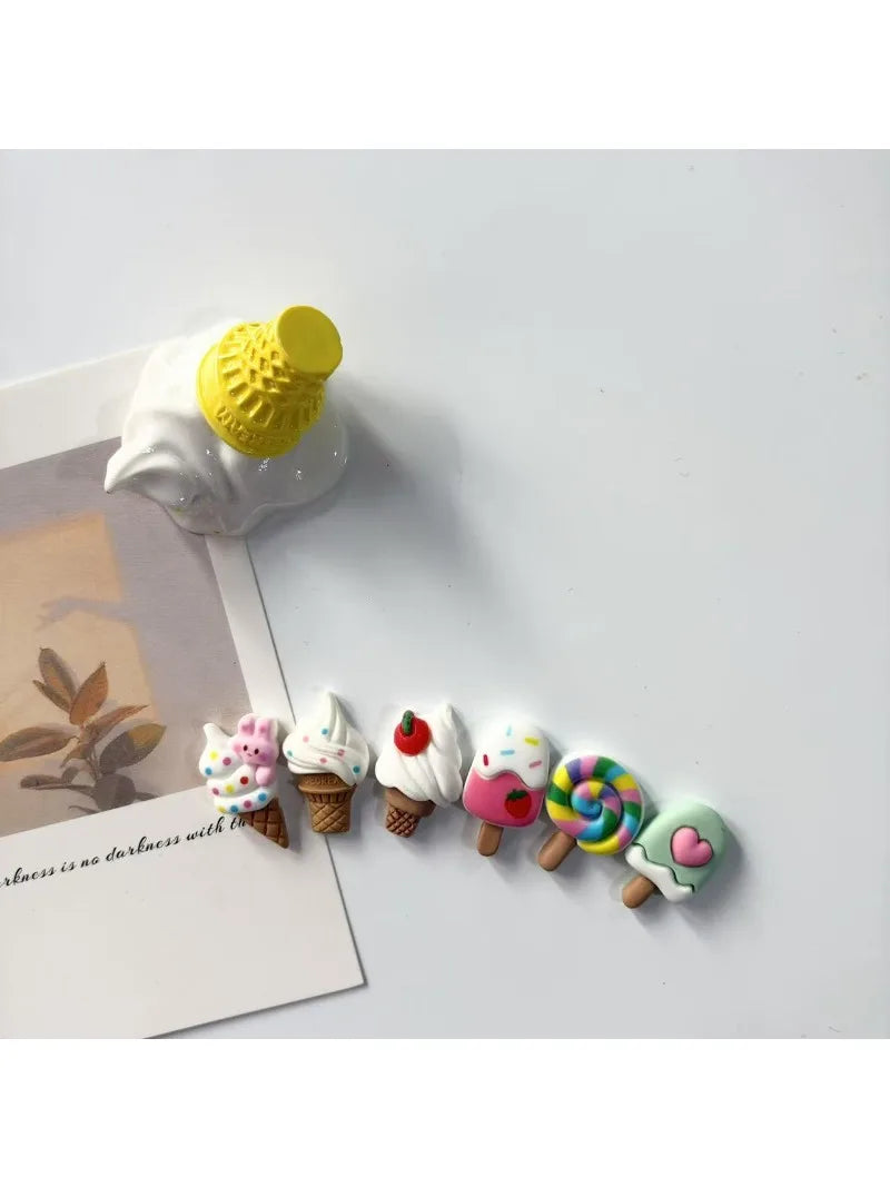 Ice Cream Food Fridge Magnets, Home Decoration Magnets, Cute Magnet Photos for Fixation