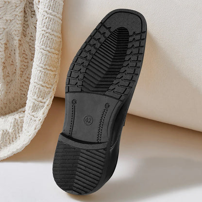 Men's solid color PVC leather shoes, business shoes, formal shoes, anti slip, soft and not easily deformed