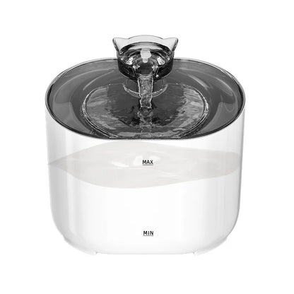 2.2L Water Fountain for Cat Auto Filter Cat Drinker with USB Silent Recirculating Water Dispenser for Cats Pet Water Feeder
