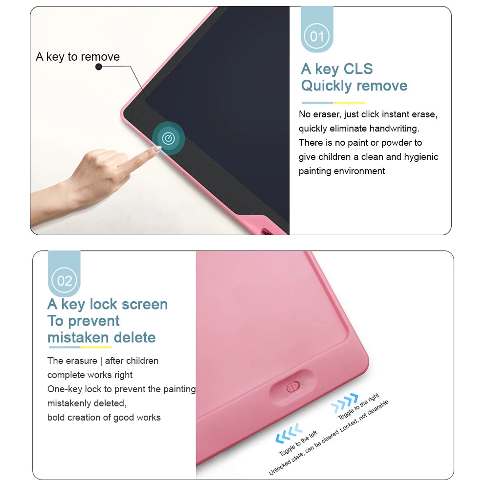16" / 20" Lcd Writing Tablet / Drawing Tablet / Drawing Board Smart Erasable Graphics Tablet Drawing Writing Pad  Children toys