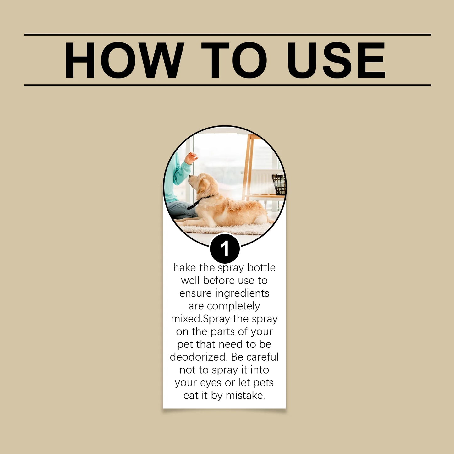 YEGBONG 100ml Coconut Scent Pet Odor Eliminator Spray Natural Formula Neutralize Urine Odors Freshen Indoor Air for Dogs Cats