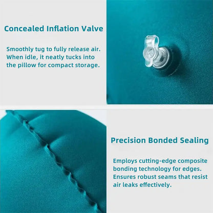 Inflatable Portable Neck Pillow U-shaped Pillow That Can Be Stored And Self Filled Suitable For Outdoor Travel Business Trips
