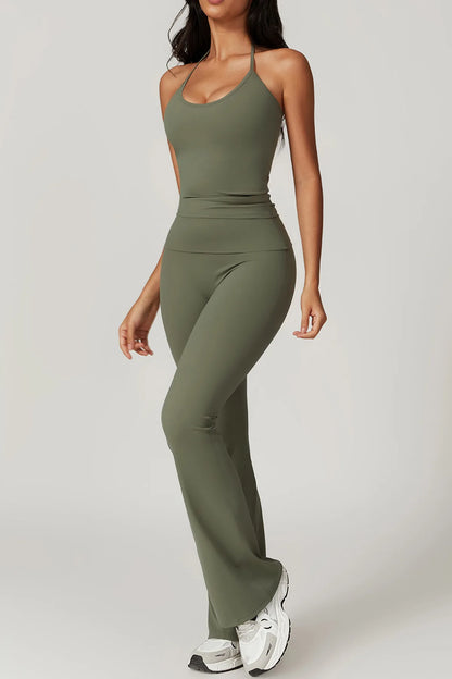 Yoga Pants Women Bell Bottoms High Waist Sport Flare Pants Gym Fitness Leggings Women Female Legging Tummy Control Running Tight