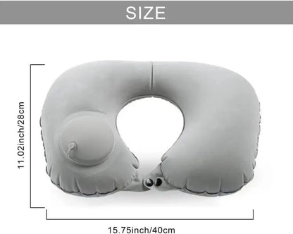 1pc Travel Pillows Airplanes Inflatable Super Light Portable Neck Pillow U-Shape Automatic Inflatable Cervical Vertebr Pillow