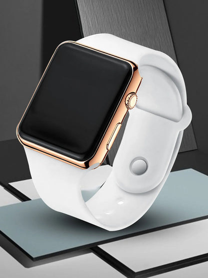 Leisure simple silicone men's electronic watch selected electronic watch gift