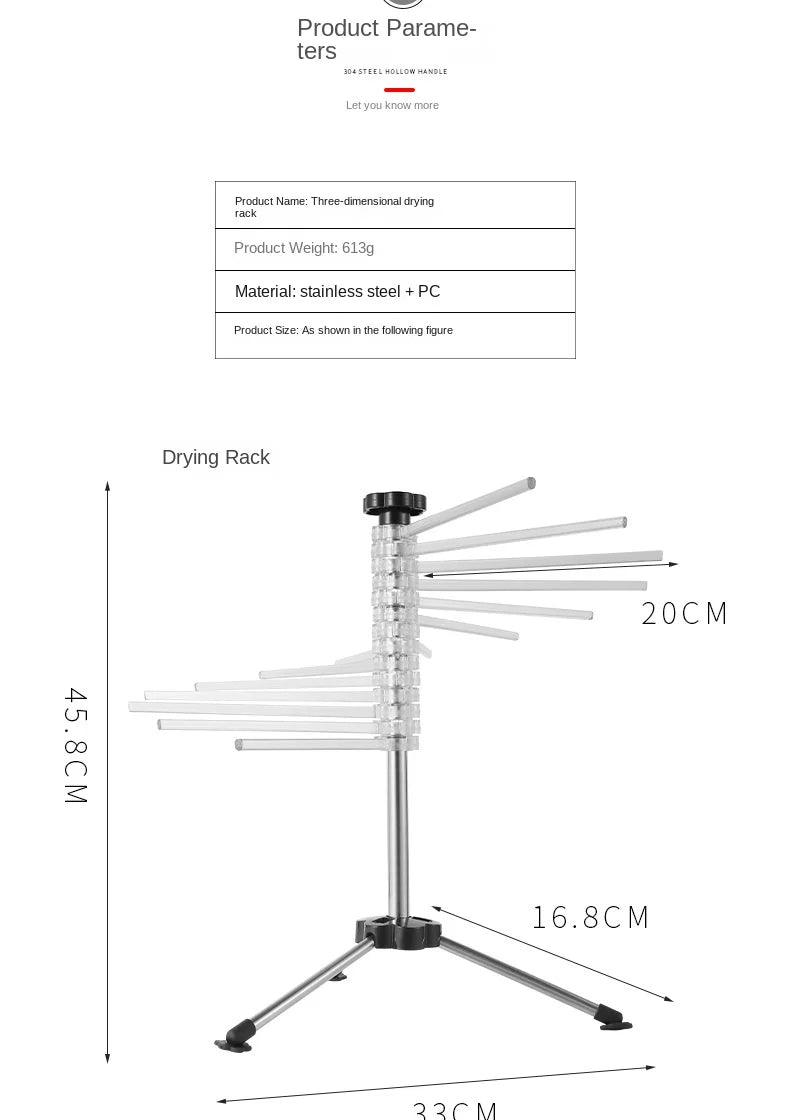 Drying rack manual rotating drying rack wake-up special hanging rack foldable easy to store kitchen tools