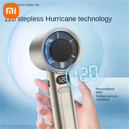 Xiaomi Portable Handheld Fan 120 Wind Speed Mini Leafless Handheld Fan USB Charging Fan Electric Charging