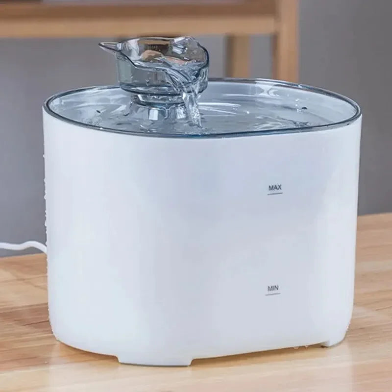 Cat Water Fountain Automatic Recirculating Filter Pet Drinking Dispenser USB Electric Pump Quiet Cat Ear Design