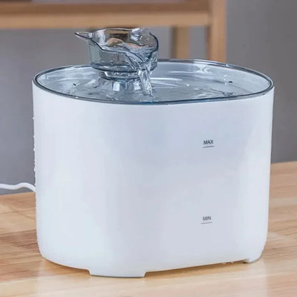 Cat Water Fountain Automatic Recirculating Filter Pet Drinking Dispenser USB Electric Pump Quiet Cat Ear Design