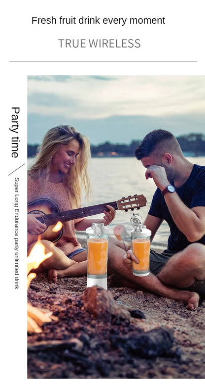 Portable Blender Juicer Multifunctional Usb Charging 600ml Electric Juicer Machine Fresh Fruit Juice Blender Smoothie Cup Bottle