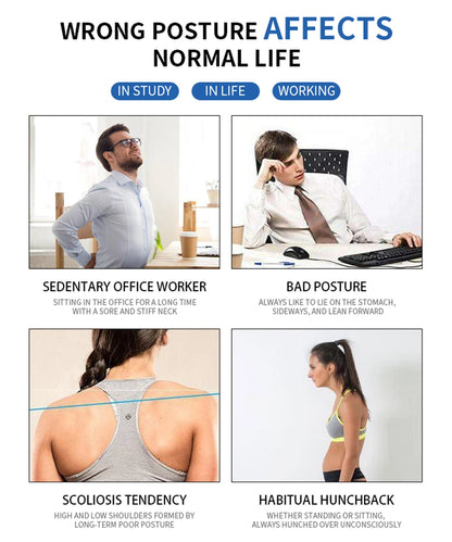 Posture Support Back Brace for Clavicle, Back Straightener Keeps Your Back Straight From Slouching, Comfortable Posture Trainer