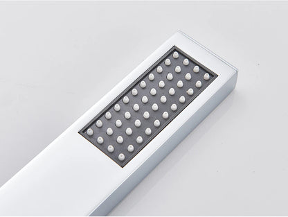 Uythner Handshower Head Brass Shower Head Square Handheld Head Replace Head Faucet Accessory Brass Material