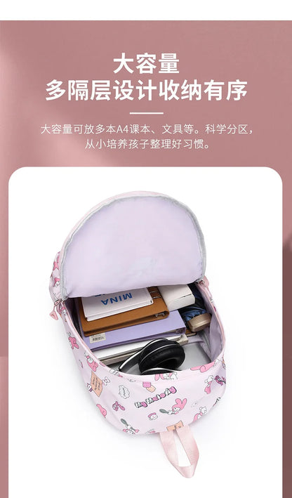 New style trendy student schoolbag cartoon print cute large capacity backpack fashionable middle school student backpack