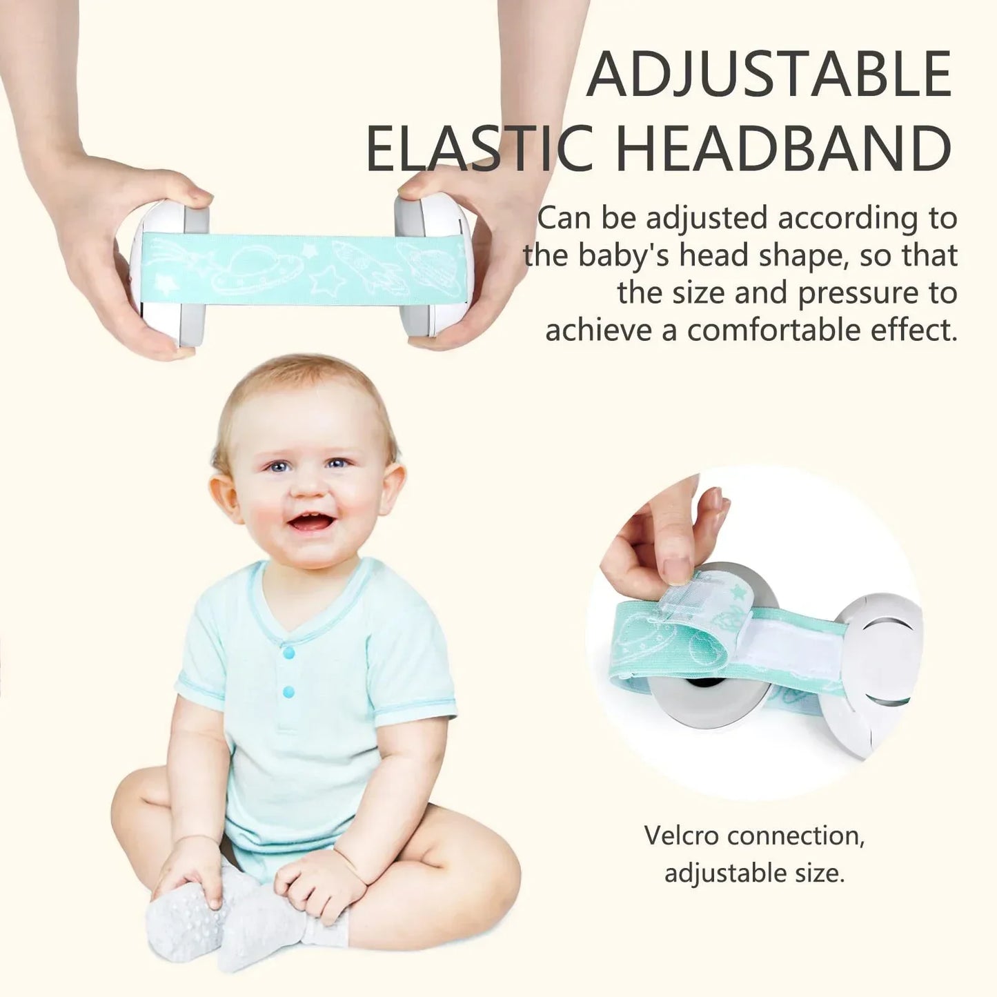 Baby Ear Protection for Babies and Toddlers Noise Reduction Earmuffs Baby Headphones Against Hearing Damage Improves Sleep