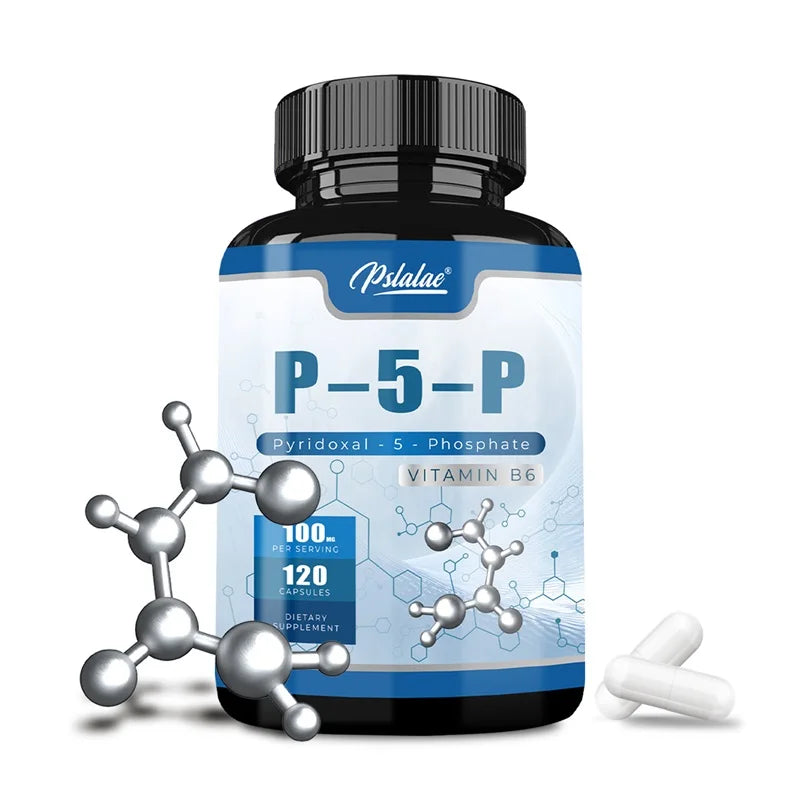 Pyridoxal-5-Phosphate (Vitamin B6) - Supports Healthy Nervous System and Brain Function, Enhances Memory, and Improves Immunity