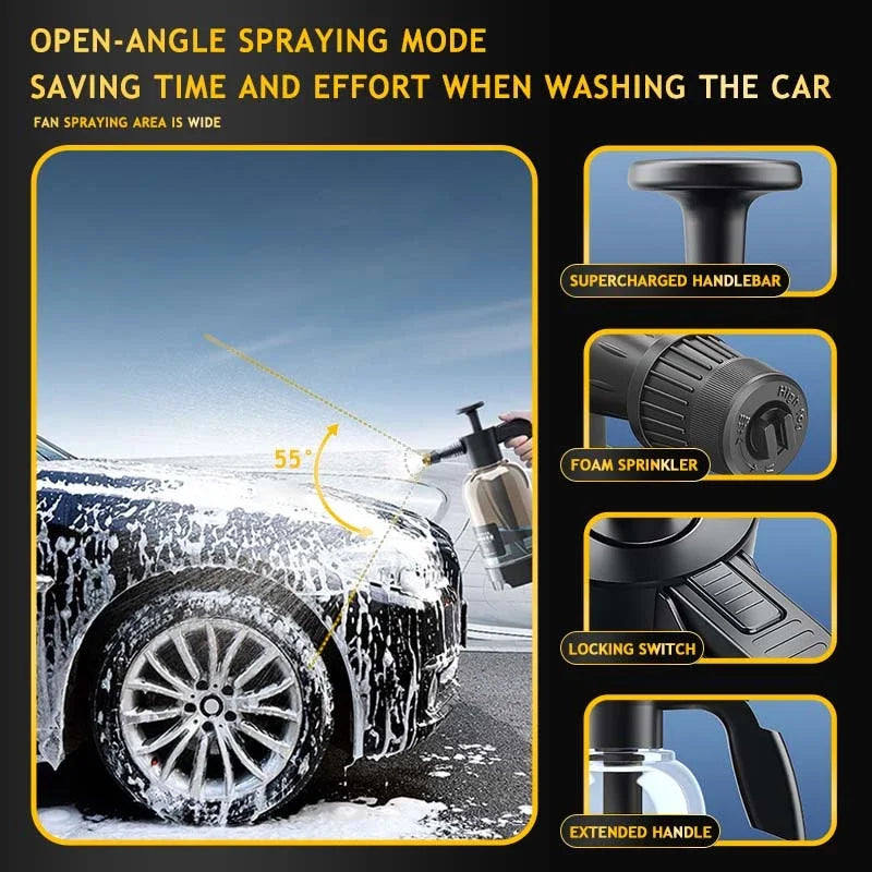Car wash watering can Pet bath foam watering can for household car 2L spray watering can watering sprayer hand press sprayer