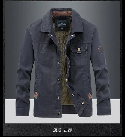 Autumn JacketMen Cotton Windbreaker Bomber Coat Military Men's Tactics Jackets Man Cargo Casual Jacket Mens Clothes Spring