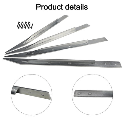 4pcs Swings Metal Anchor Heavy Duty Swing Ground Anchor With Mounting Screws For Securing Outdoor Swings Tool Accessory