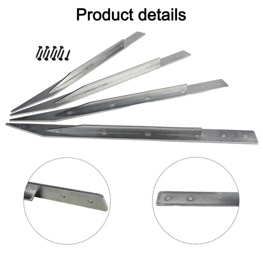 4pcs Swings Metal Anchor Heavy Duty Swing Ground Anchor With Mounting Screws For Securing Outdoor Swings Tool Accessory