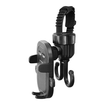 Universal Hook & Phone Holder - for Baby Strollers, Electric Bikes, and Stroller Hooks, Multi - function Hanging Bag Hook