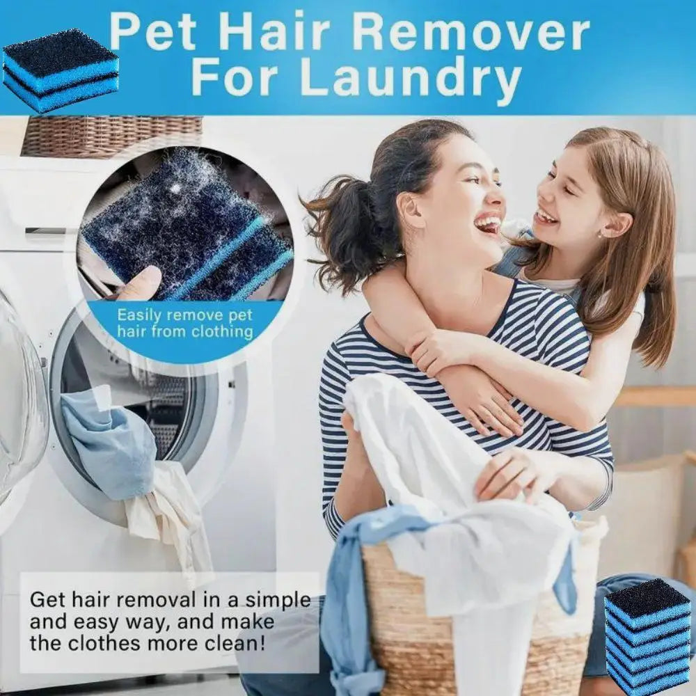 3/6/12/24pcs Pet Hair Remover For Laundry Washer Lint Catcher Dog Hair Catcher Hair Removal Filter Sponge Washing  Accessories