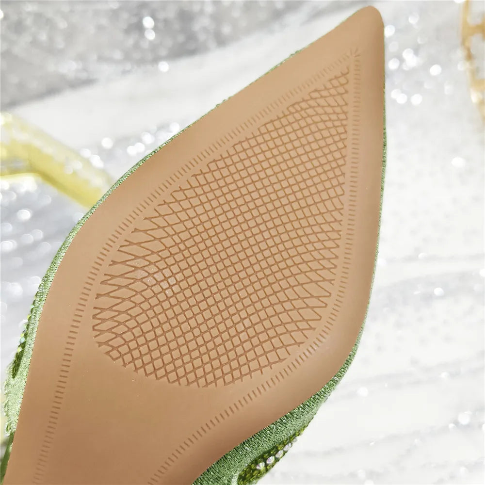 High Quality African Wedding Shoes Summer Sandals for Wedding 2025 Sexy Pumps Rhinestone Fashion Women Wedding Shoes