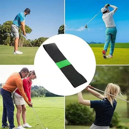 Posture Correction Golf Swing Trainer Connected Arms Elastic Strap Golf Training Aids Black Professional Golf Posture Corrector