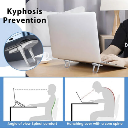 Laptop Stands Bracket 2 Adjustable Angles Foldable Portable Bracket  Computer Keyboard Heat Dissipation Holder Legs Accessories