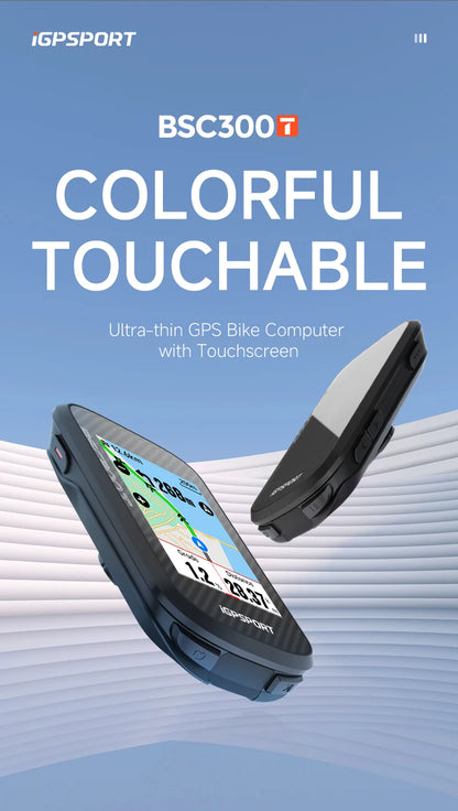 iGPSPORT BSC300T Touch-screen Bike Computer Global Map Cycling Computer Wireless Bike GPS Computer Support E-bike