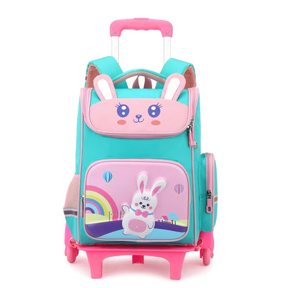 Kids Trolley Backpack For Girls Primary School Rolling Backpack for Boys School bag with Wheels School Wheeled Backpack Book Bag