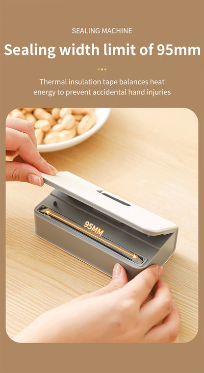 Mini Bag Sealer Plastic Bag Heat Sealer Plastic Bag Sealing Machine USB Rechargeable Portable Package Bags Sealer