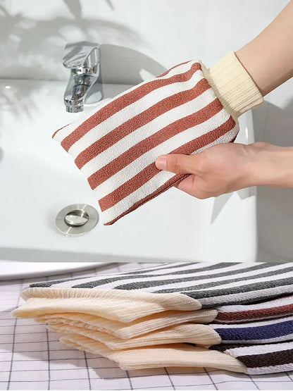 Bath for Peeling SPA Exfoliating Shower Brush Washcloth Body Cleaning Scrubber Mitt Rub Body Wash Gloves Back Shower Bath Towel