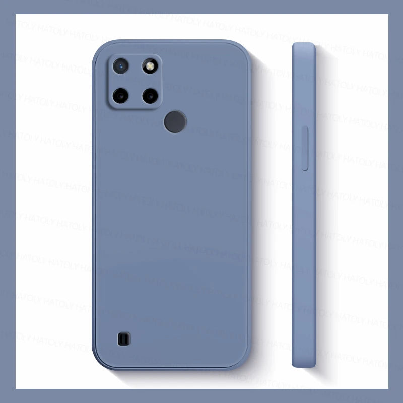For Realme C21 Case Realme C21 C21Y C25Y C25 C25S C30S C30 C31 C33 C35 C55 Liquid Silicone TPU Shockproof Bumper Phone Cover