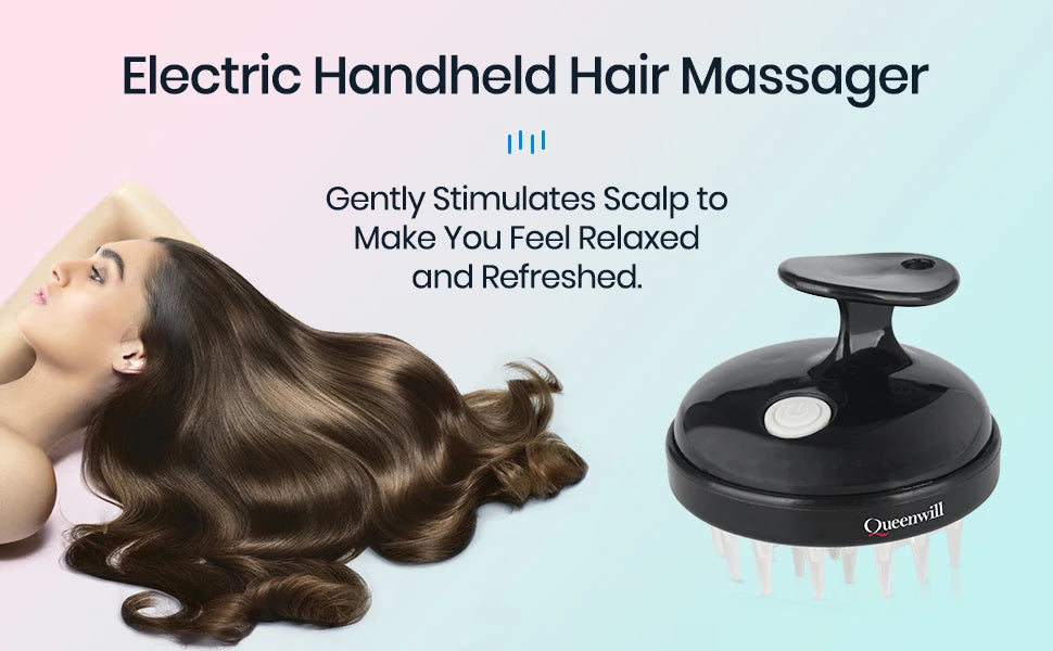 Scalp Massager Hair Growth Scalp Scrubber with Soft Silicone Bristles for Hair Growth Dandruff Removal, Hair Shampoo Brush Scalp