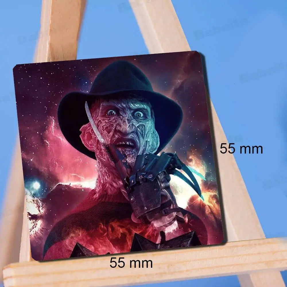 Horror Freddy Krueger Fridge Magnet Photo Personalized For Office Family Kitchen Refrigerator Friends Gift Holiday Decor