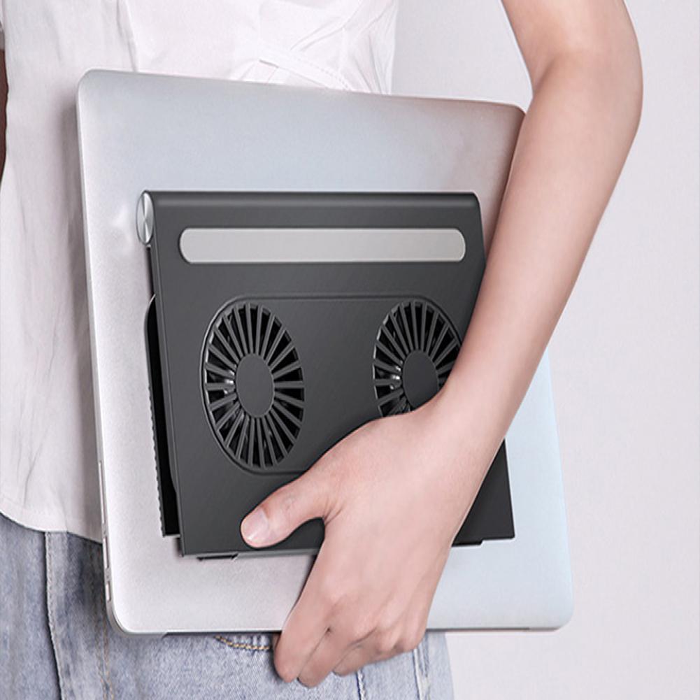 Laptop Cooler Silent Computer Cooling Fans Slim Portable Laptop Cooler Mute Base Game Laptop Stable Stand Laptop Air Cooling