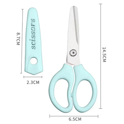 Ceramic Scissors Portable Baby Food Mills Infant Feeding Aid Scissors with Cutting Box Baby Supplies for Health Baby Tableware